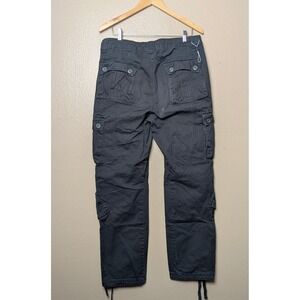 Matchstick Cargo Pants Mens XL 34 Blue Gorpcore Tactical Cargo Cotton Twill